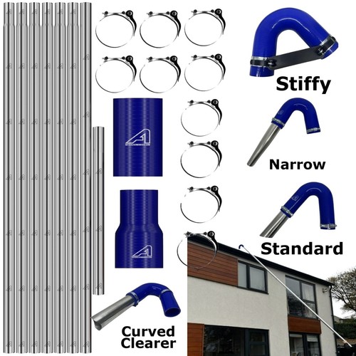 Gutter vacuum pole kit - vacuum, long