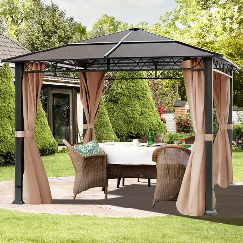 Garden gazebo hardtop pavilion