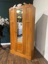 Edwardian Satinwood Hall Wardrobe