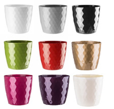 Waste Paper Basket Dust Bin Round Plastic Small Modern Style Home Office 9coloru