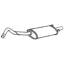 Exhaust Tail Pipe With Back