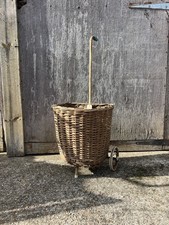 Vintage wicker shopping basket