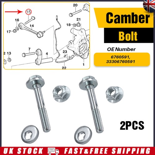 Top camber adjustment bolt - camber,