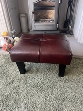 Footstool Small antique red