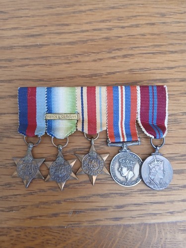 Ww2 mounted miniature medal - mounted,