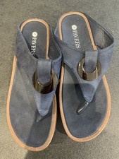 Ladies Navy Mules
