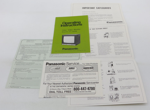 Panasonic color video monitor - panasonic,