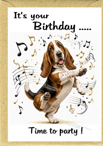 Basset hound dog birthday - hound,