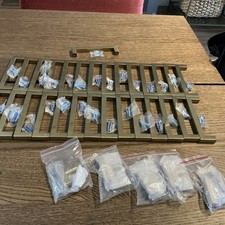 Lot Of 29 Gold Kitchen Cabinet