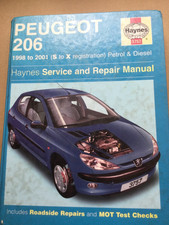 Book Haynes Manual 3757 - Peugeot 206 1998 to 2001 Petrol & Diesel Hardback
