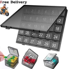 Monthly pill organizer - pill,