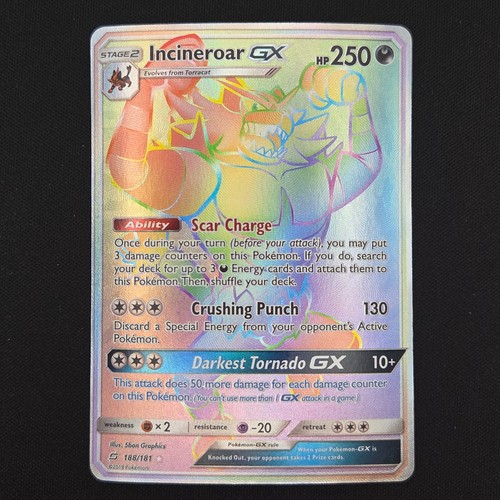 Pokemon tcg card incineroar - card, gx