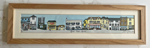 Lyme regis art print l - lyme,