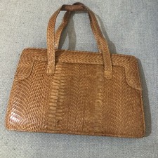 Vintage snake skin bag light - bag,