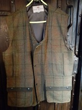 ISAAC WALTON  ESTATE TWEED LINED LINED GILLET/WAISTCOAT SIZE 42