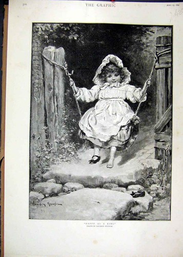 Original old antique print - original,