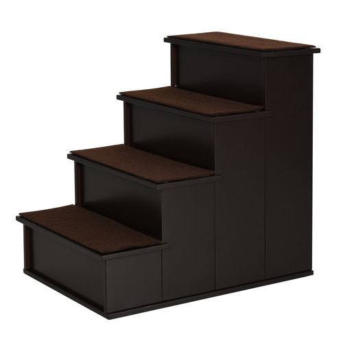 Pawhut step wooden pet - wooden, stair