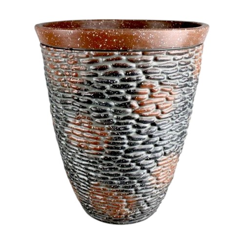 Rustic stone look planter - stone,
