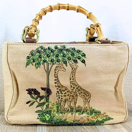 Relic giraffe canvas handbag - giraffe,