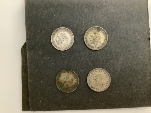 British silver threepenny - , (4)