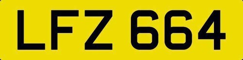 Dateless private number plate - number,