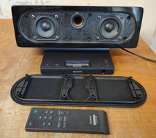 Sony iPod iPhone Audio Speaker SRS-GU10IP 30-Pin System Docking Station + Remote
