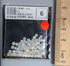 Packet 3mm round australian - 3mm,