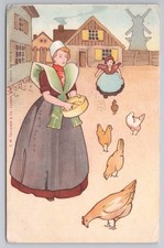 Vintage Comic Postcard Dutch