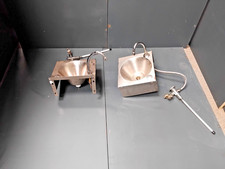 2 x Stainless Steel Hand Wash Sinks with taps  Wall Mounted
