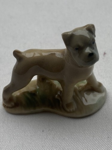 Vintage ceramic dog figurine - dog,