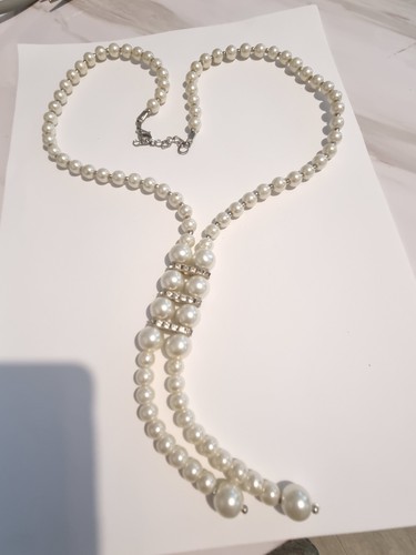 Fashion necklaces white - necklaces, pearl