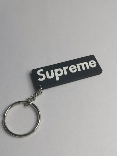 Supreme box logo black - black, keyring