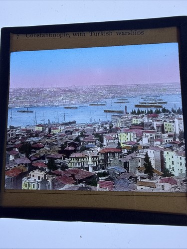 Antique magic lantern slide - magic,