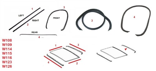 Sunroof seal repair kit fits - kit,