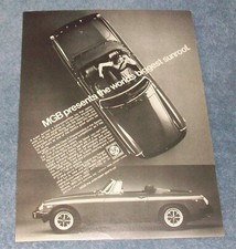1976 MGB Vintage Ad "MGB