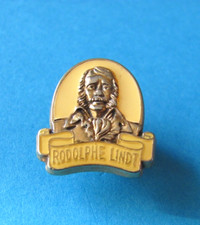 Rare Rodolphe LINDT  Pin Badge. Swiss Chocolate Maker, Chocolatier