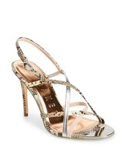 Ted Baker London 258496 Womens Theanna Strappy Sandal Snake Size 38.5 M