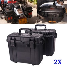 Rear Saddlebag Case Saddle Bags Box For Harley Dyna Softail Low Rider Street Bob