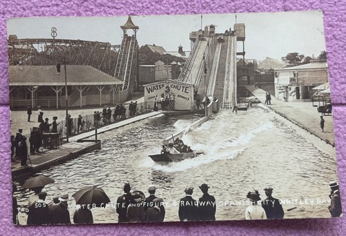 Postcard water chute - water,