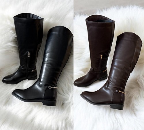 Womens black brown knee - brown, high