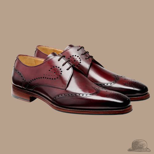 George burgundy hand - burgundy,