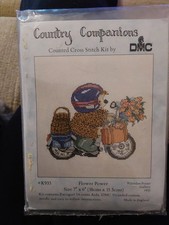 country companions cross stitch flower power k933