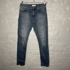 Reiss Pride Men’s Slim Straight Stretch Blue Jeans Zip Fly - W30 L32