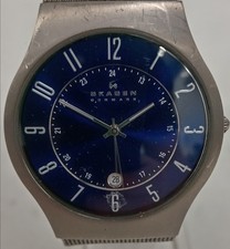 Skagen Wristwatch 233XLTTN Titanium With Original Box Quartz Silver-Tone