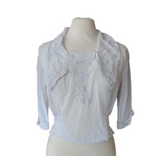 Antique edwardian blouse white - edwardian,