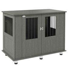 Damaged PawHut Dog Crate Kennel Cage for Medium Large Dog, Indoor 