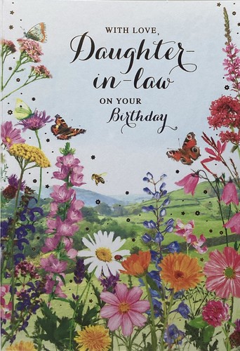 Daughter law birthday card - daughter,