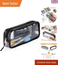 Clear Black Pencil Case -