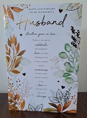 Husband anniversary card - husband,