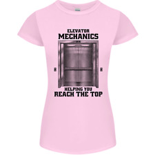 Elevator Mechanic Lift Engineer Womens Petite Cut T-Shirt